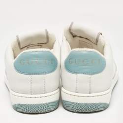 Gucci Multicolor Canvas and Nubuck Screener Lace Up Sneakers Size 37