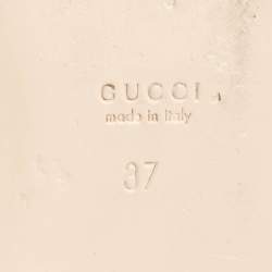 مملوكة مسبقًا Gucci Black Leather Chain Ballet Flats Size 37