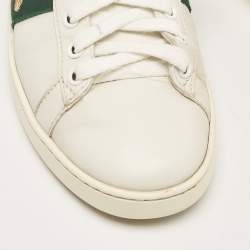 Gucci White Leather Ace Low Top Sneakers Size 35.5