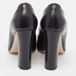 Pre Owned Gucci Black Leather Pumps 38
