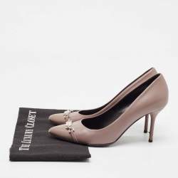 Gucci Purple Leather Molaita Pumps Size 37