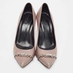 Gucci Purple Leather Molaita Pumps Size 37