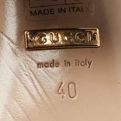 مملوكة مسبقًا Gucci Black Suede GG Slide Sandals Size 40