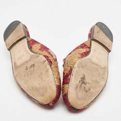 مملوكة مسبقًا Gucci Multicolor Canvas Princetown Mules Size 38
