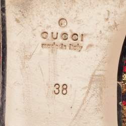 مملوكة مسبقًا Gucci Multicolor Canvas Princetown Mules Size 38