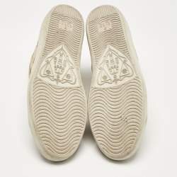 Gucci Brown/Beige GG Canvas and Leather High Top Sneakers Size 38