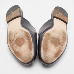 Gucci Black Leather Princetown Mules Size 40