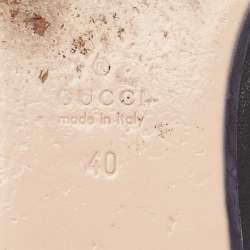 Gucci Black Leather Princetown Mules Size 40