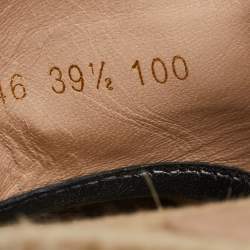 مملوكة مسبقًا Gucci Pink/Purple GG Canvas and Leather Espadrille Sandals Size 39.5