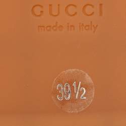 مملوكة مسبقًا Gucci Beige GG Canvas Ruggine Angelina Platform Sandals Size 39.5