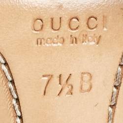 Gucci Black Leather Ankle Strap Sandals Size 38