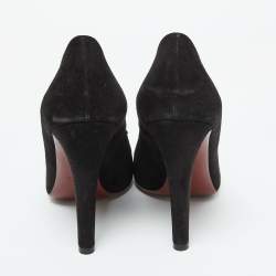 Gucci Black Suede Mischa Tassel Moccasin Pumps Size 39