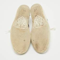 Gucci White Leather Ace Lace Up Sneakers Size 38