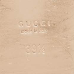 Pre Owned Gucci Multicolor Floral Fabric Princetown Flat Mules Size 39.5