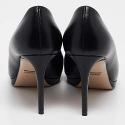 Gucci Black Leather Jolene Pumps Size 37.5