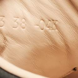 Pre Owned Gucci Black Leather Bee Embroidered Ace Platform Sneakers Size 38