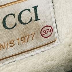 Gucci Blue GG Canvas Tennis 1977 Low Top Sneakers Size 37.5