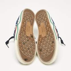 Gucci Blue GG Canvas Tennis 1977 Low Top Sneakers Size 37.5