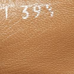 Pre Owned Gucci Brown/Beige GG Canvas Bamboo Tassel Bow Ballet Flats Size 39.5