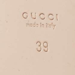 Pre Owned Gucci Black GG Velvet Princetown Horsebit Flat Mules Size 39