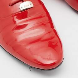 Gucci Red Patent Leather Lace Up Derby Size 36