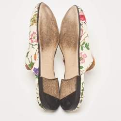 Gucci Multicolor Floral Canvas Princetown Horsebit Flat Mules Size 38.5