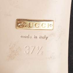 Gucci Black Suede GG Marmont Knee Length Boots Size 37.5