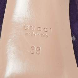 Gucci Purple Suede Slingback Peep Toe Pumps Size 39