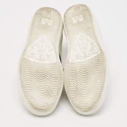Gucci White Leather Ace Bee Embroidered Low Top Sneakers Size 37