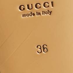 Pre Owned Gucci Black Leather Jordaan Loafers Size 36