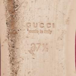Gucci Pink Suede GG Marmont Ballet Flats Size 37.5