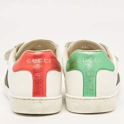 Pre Owned Gucci White Leather Ace Low Top Sneakers Size 38