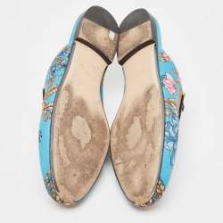 Gucci Multicolor Canvas Horsebit Princetown Mules Size 40