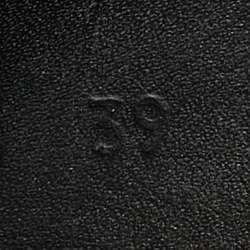 Pre Owned Gucci Pink/Black GG Bloom Supreme Canvas Slide Flats Size 39