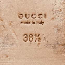 Pre Owned Gucci White Leather Princetown Horsebit Mule Sandals Size 38.5