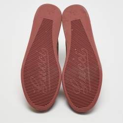 مملوكة مسبقًا Gucci Multicolor GG Floral Canvas And Suede Leather High Top Sneakers Size 40