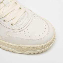 Gucci White Leather Re-Web Sneakers Size 36.5
