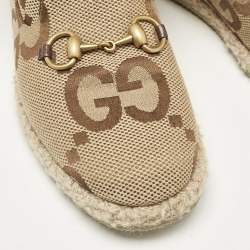 مملوكة مسبقًا Gucci Brown GG Canvas and Faux Fur Horsebit Fria Snow Boots Size 39