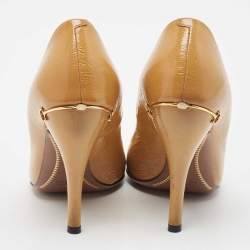 Gucci Dusty Pink Patent Leather Charlotte Pumps Size 37