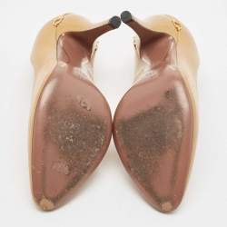 Gucci Dusty Pink Patent Leather Charlotte Pumps Size 37