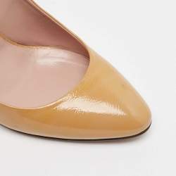 Gucci Dusty Pink Patent Leather Charlotte Pumps Size 37