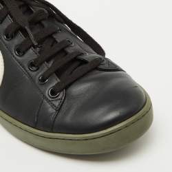 Gucci Tricolor Leather Interlocking G Ace Low Top Sneakers Size 38.5