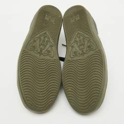 Gucci Tricolor Leather Interlocking G Ace Low Top Sneakers Size 38.5