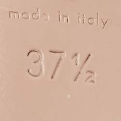 مملوكة مسبقًا Gucci Light Pink Guccissima Leather Hollywood Slide Sandals Size 37.5