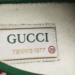Gucci Multicolor GG Apple Canvas Tennis 1977 Sneakers Size 39