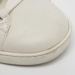 Gucci White Leather Ace Bee Embroidered Low Top Sneakers Size 37