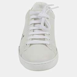 Gucci White Leather Ace Kitten Sneakers Size 35.5