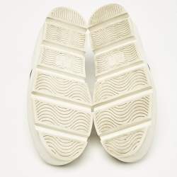 Gucci White Leather Bee Embroidered Ace Platform Sneakers Size 35