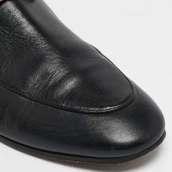 Gucci Black Leather  Horsebit Ankle Boots Size 39