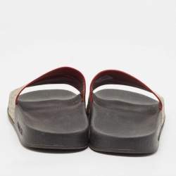 Gucci Multicolor GG Bloom Supreme Canvas Slide Flats Size 37